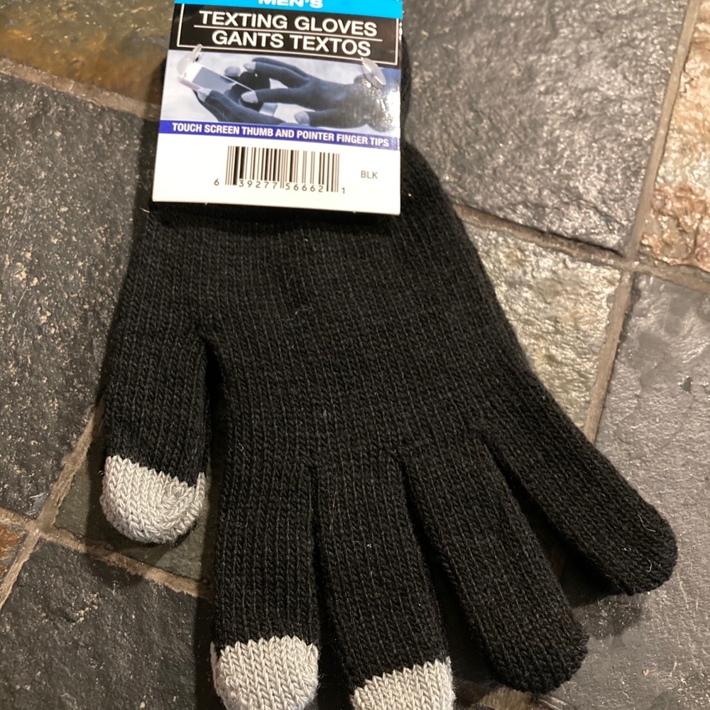 NWT Mens Texting Driving Gloves